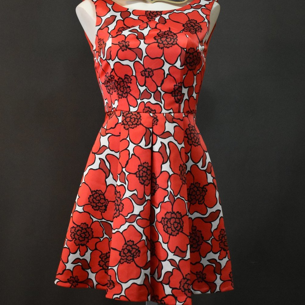 Vintage Queen of Hearts Poppy Dress - Italian Made A-Line Midi